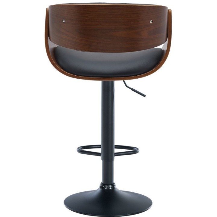 Barhocker Portmore Kunstleder schwarz