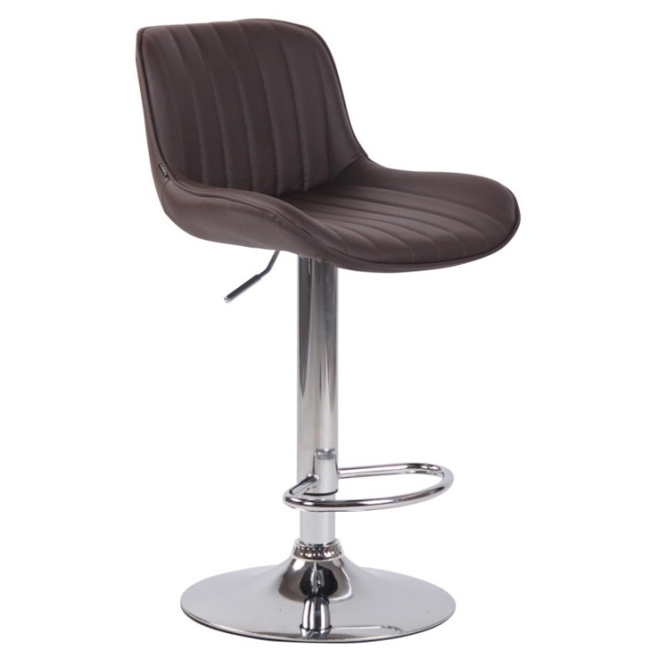 2er Set Barhocker Lentini Kunstleder chrom