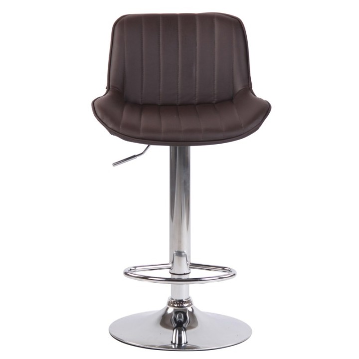 2er Set Barhocker Lentini Kunstleder chrom