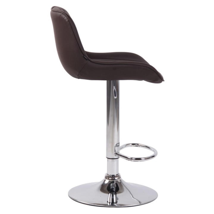 2er Set Barhocker Lentini Kunstleder chrom