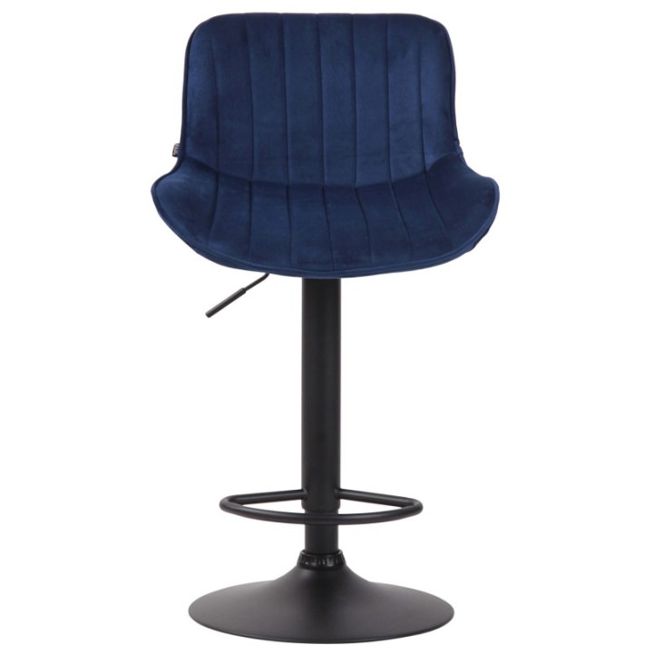 2er Set Barhocker Lentini Samt schwarz