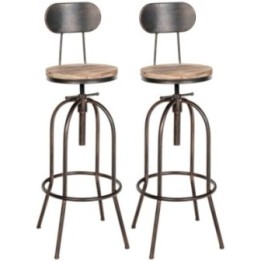 2er Set Barhocker Pino, Holz