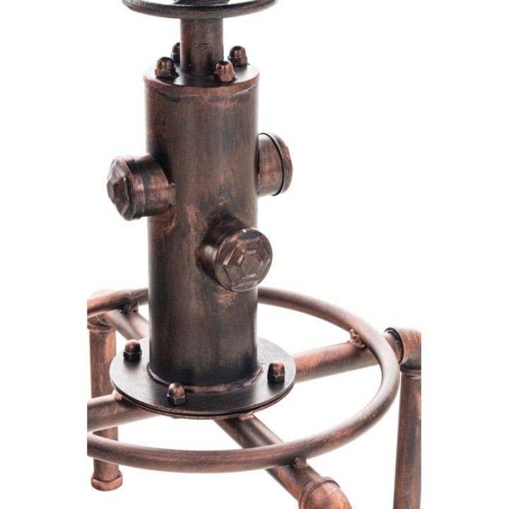 2er Set Barhocker Lumos Vintage Kunstleder bronze