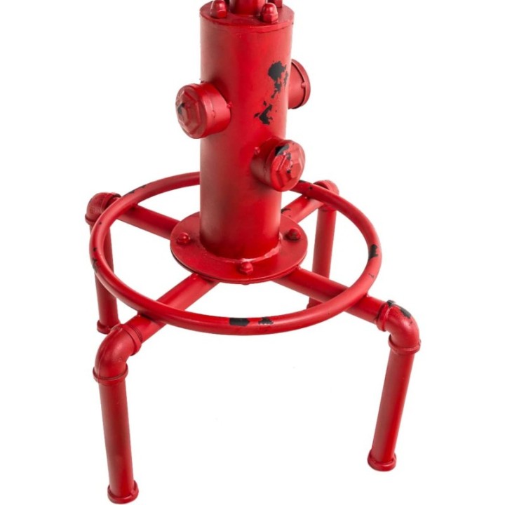 2er Set Barhocker Lumos Vintage Kunstleder rot