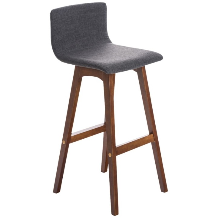 2er Set Barhocker Taunus Stoff Walnuss