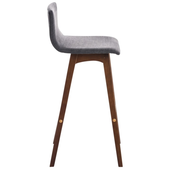 2er Set Barhocker Taunus Stoff Walnuss