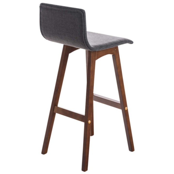 2er Set Barhocker Taunus Stoff Walnuss