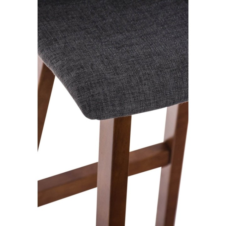 2er Set Barhocker Taunus Stoff Walnuss
