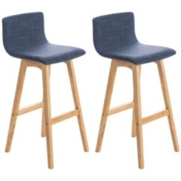 2er Set Barhocker Taunus Stoff Natura