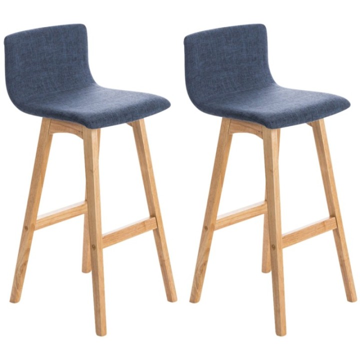 2er Set Barhocker Taunus Stoff Natura