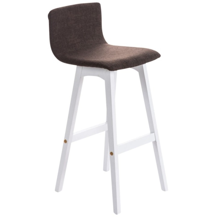2er Set Barhocker Taunus Stoff Weiß