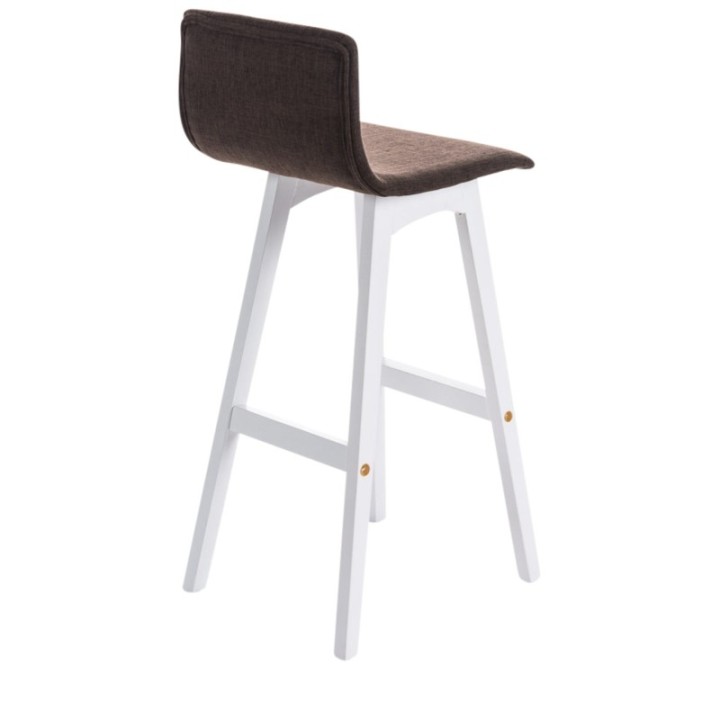 2er Set Barhocker Taunus Stoff Weiß
