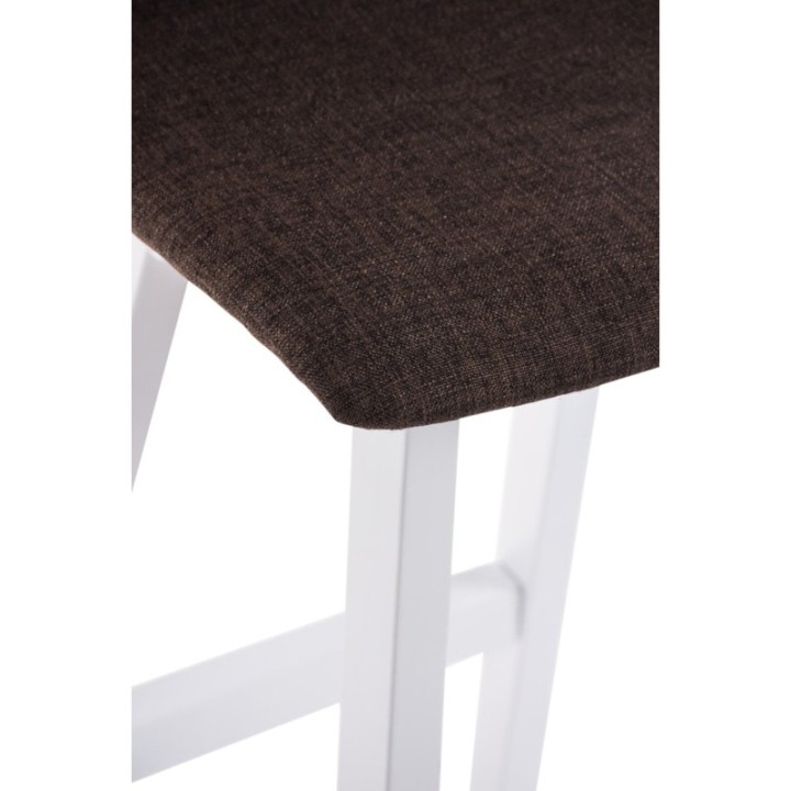 2er Set Barhocker Taunus Stoff Weiß