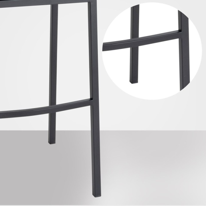 Barhocker Damaso B Samt mit 4-Fuß Gestell