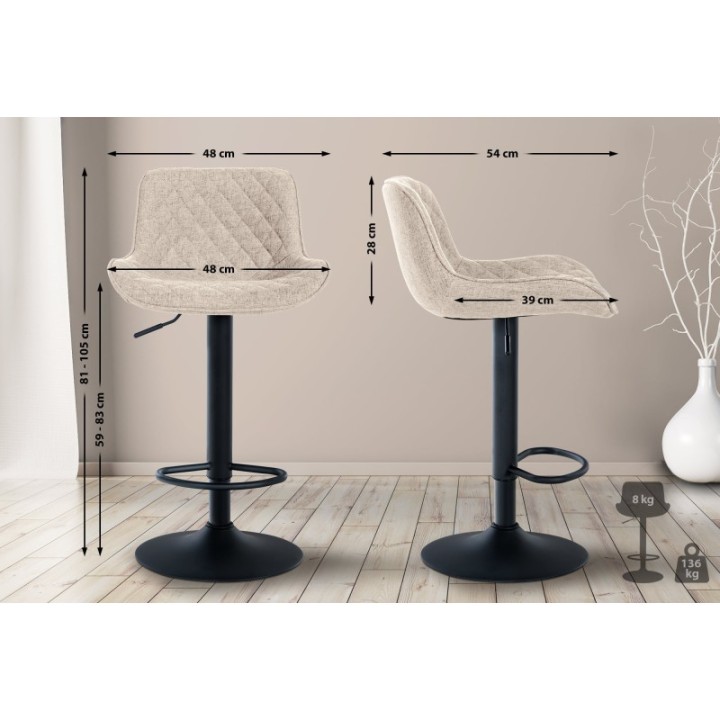 Barhocker Minosa Stoff