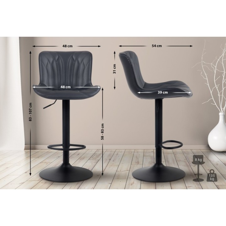 2er Set Barhocker Linus Kunstleder