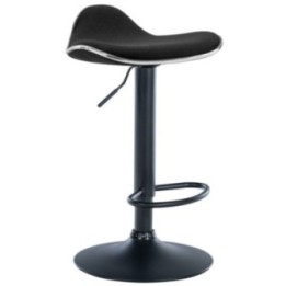 Barhocker Shanghai Stoff schwarz