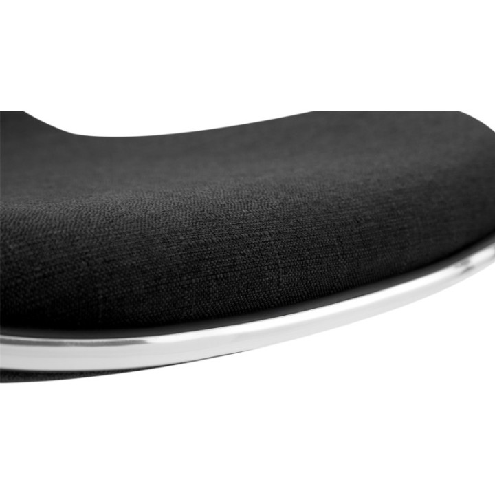 Barhocker Shanghai Stoff schwarz