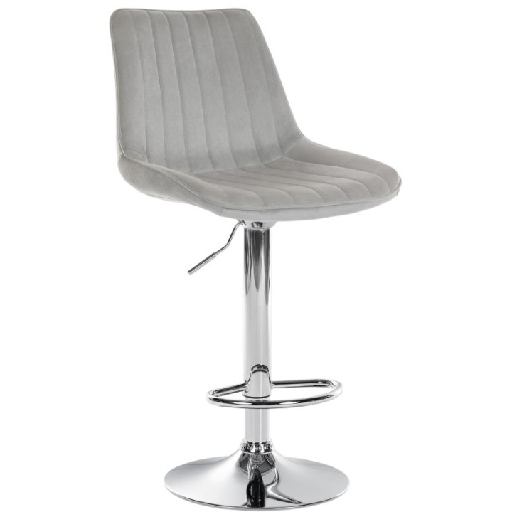 Barhocker Toni Samt chrom