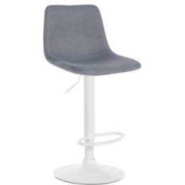 Barhocker Divo Stoff Weiß