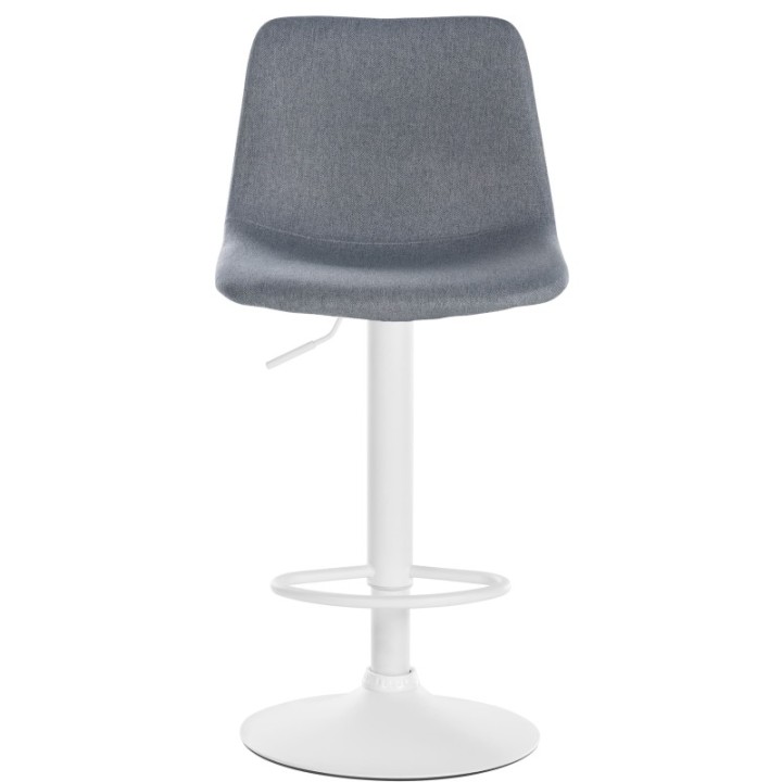 Barhocker Divo Stoff Weiß