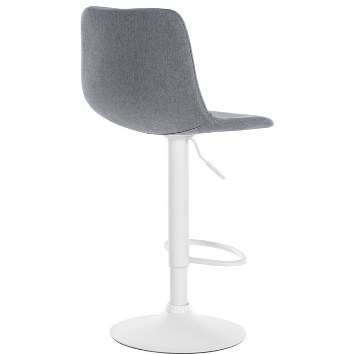 Barhocker Divo Stoff Weiß
