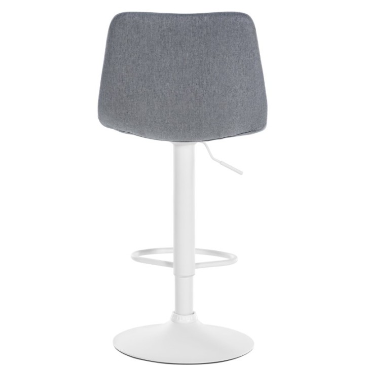 Barhocker Divo Stoff Weiß