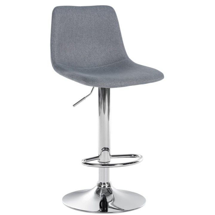 Barhocker Divo Stoff Chrom