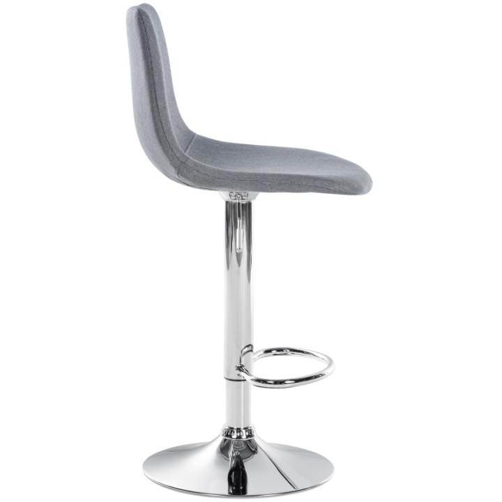 Barhocker Divo Stoff Chrom