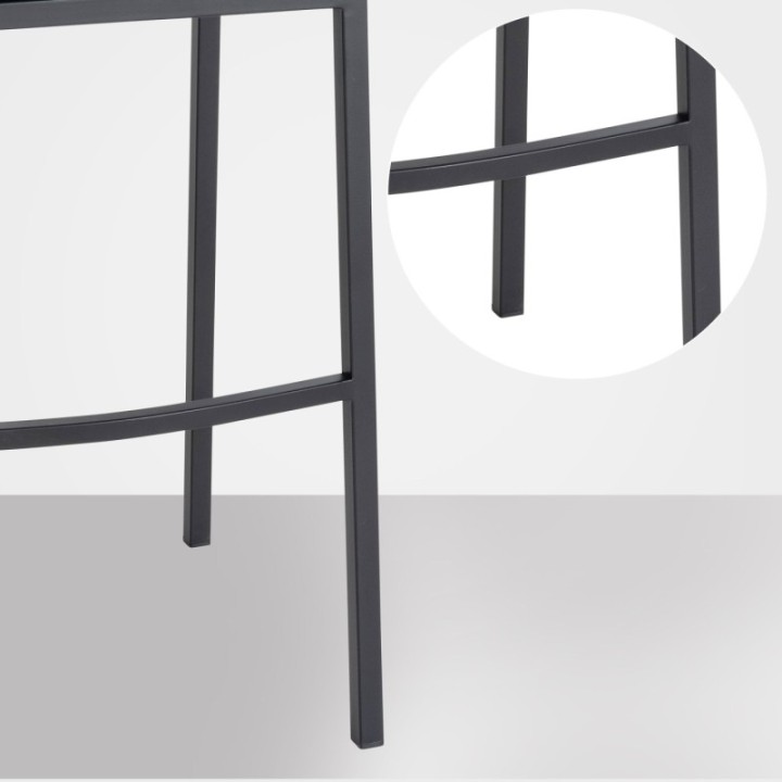 Barhocker Damaso B Filz mit 4-Fuß Gestell