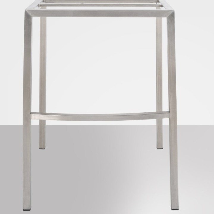 Barhocker Damaso E Samt mit 4-Fuß Gestell