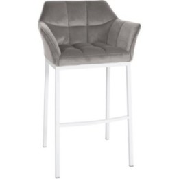 Barhocker Damaso W Samt mit 4-Fuß Gestell