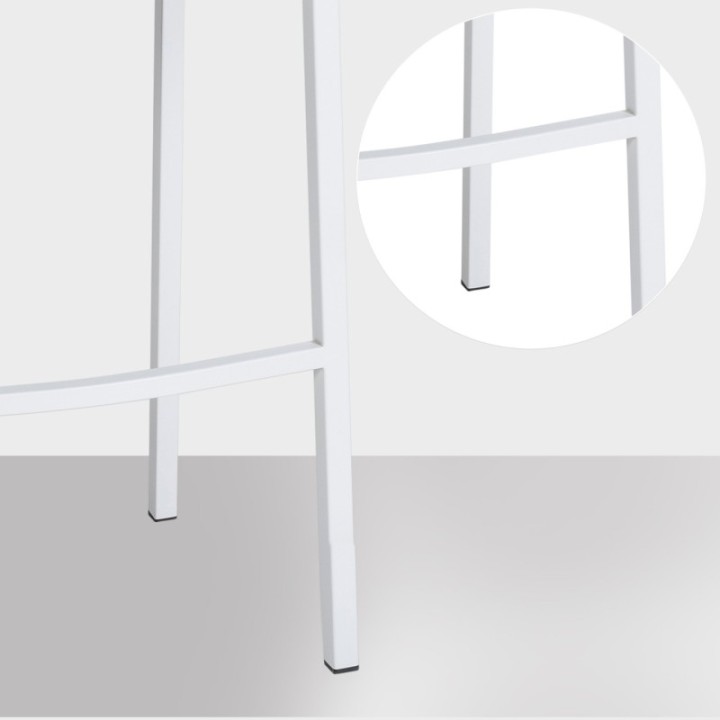 Barhocker Damaso W Samt mit 4-Fuß Gestell