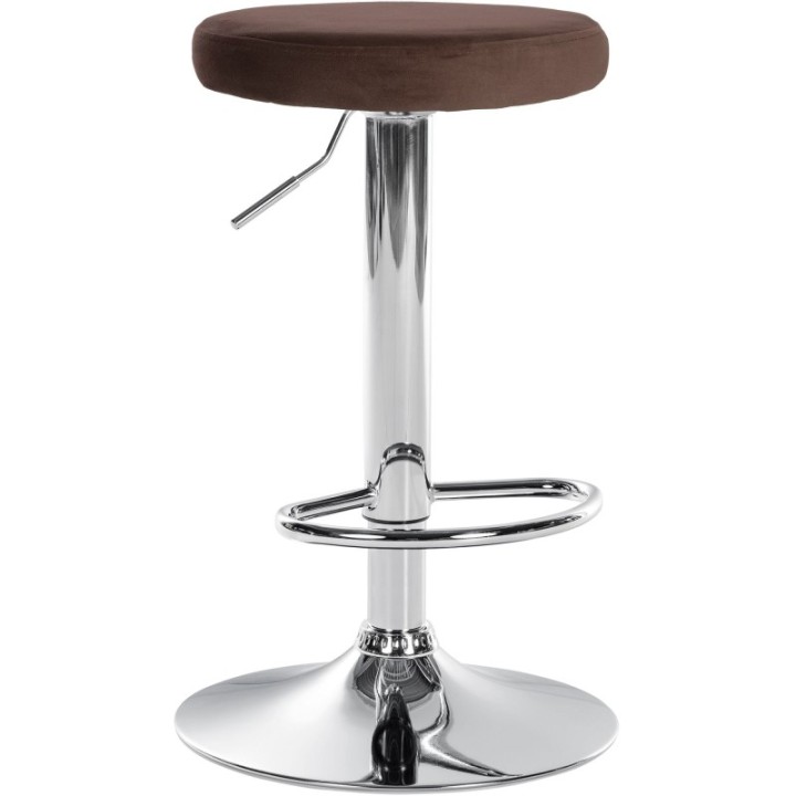 Barhocker Ponte Samt chrom