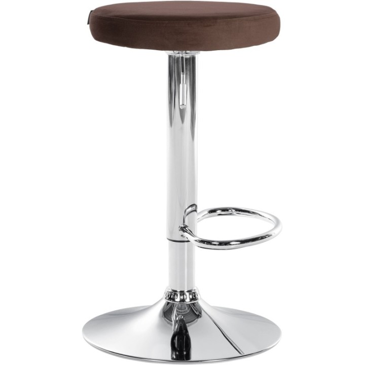 Barhocker Ponte Samt chrom