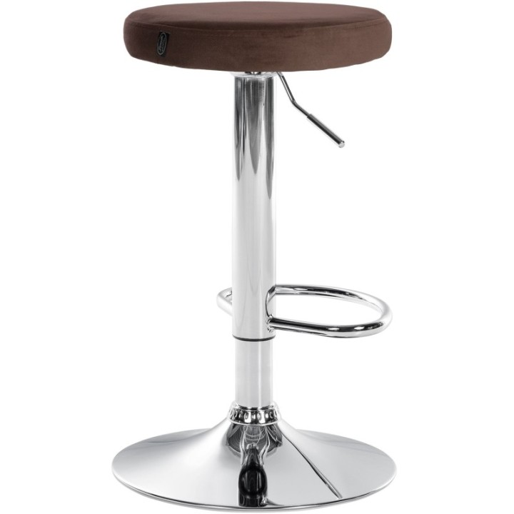 Barhocker Ponte Samt chrom