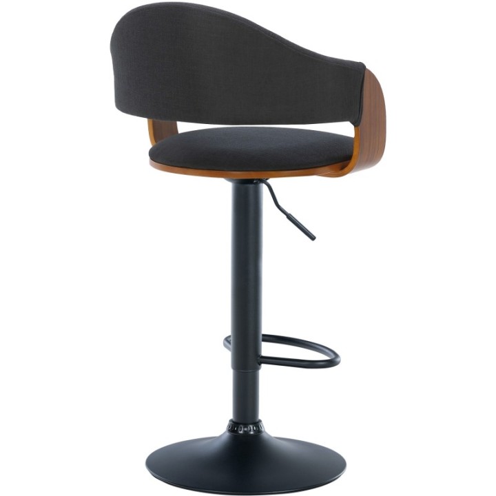 Barhocker Nilse Stoff schwarz
