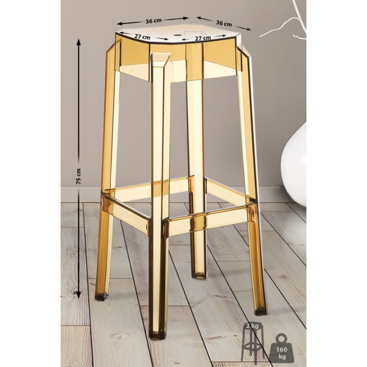 Barhocker Fox, transparent