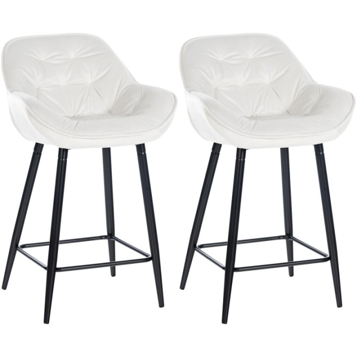 2er Set Barhocker Gibson 76 Samt
