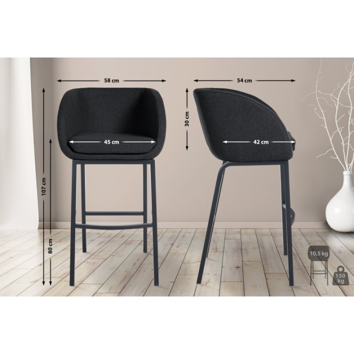 Barhocker Rockhill B Filz