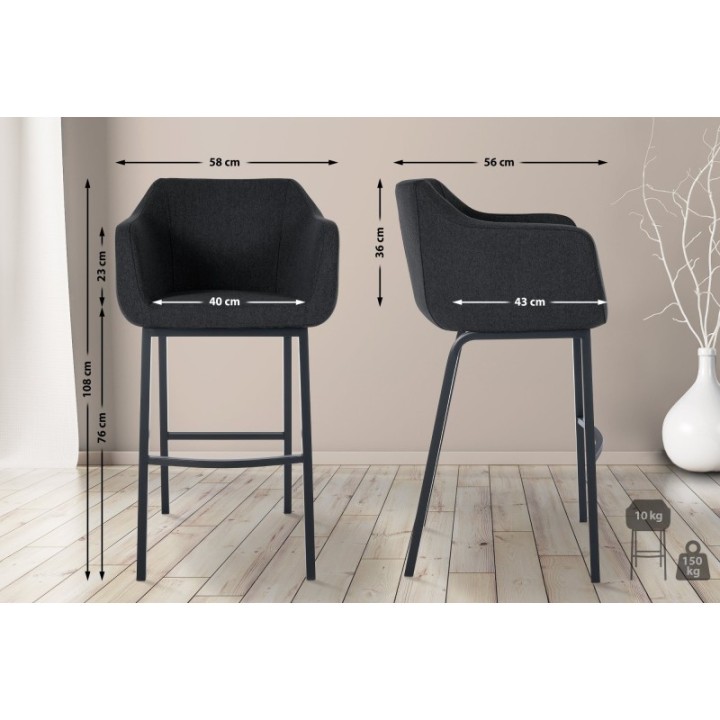 Barhocker Monea B Filz
