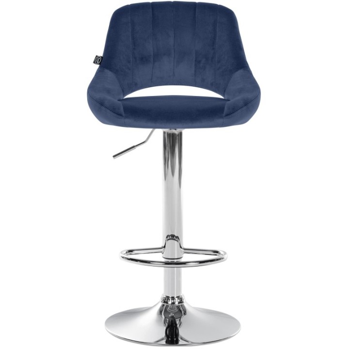 Barhocker Milet Samt chrom