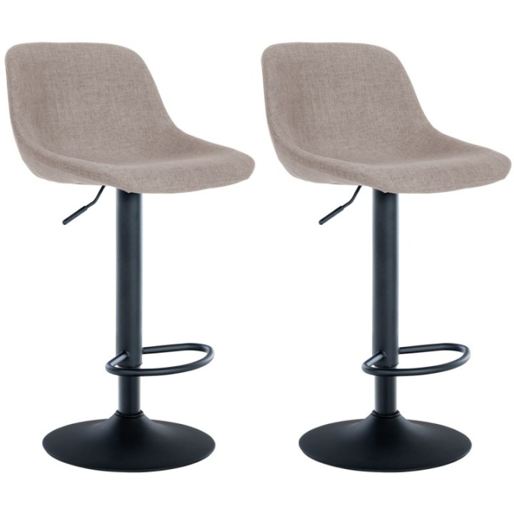 2er Set Barhocker Loft Stoff