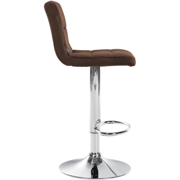 Barhocker Peru Samt chrom