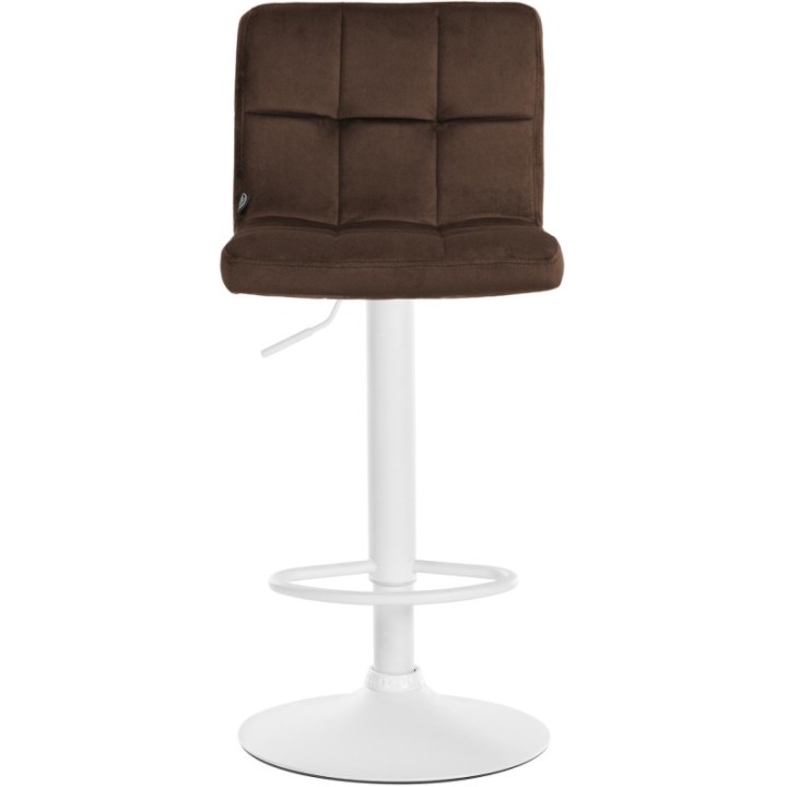Barhocker Peru Samt weiß