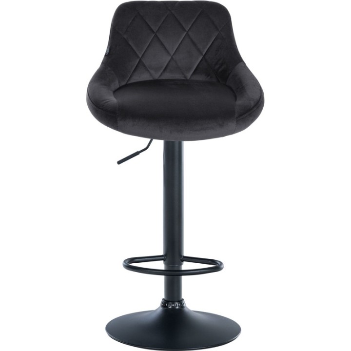 Barhocker Lazio Samt schwarz
