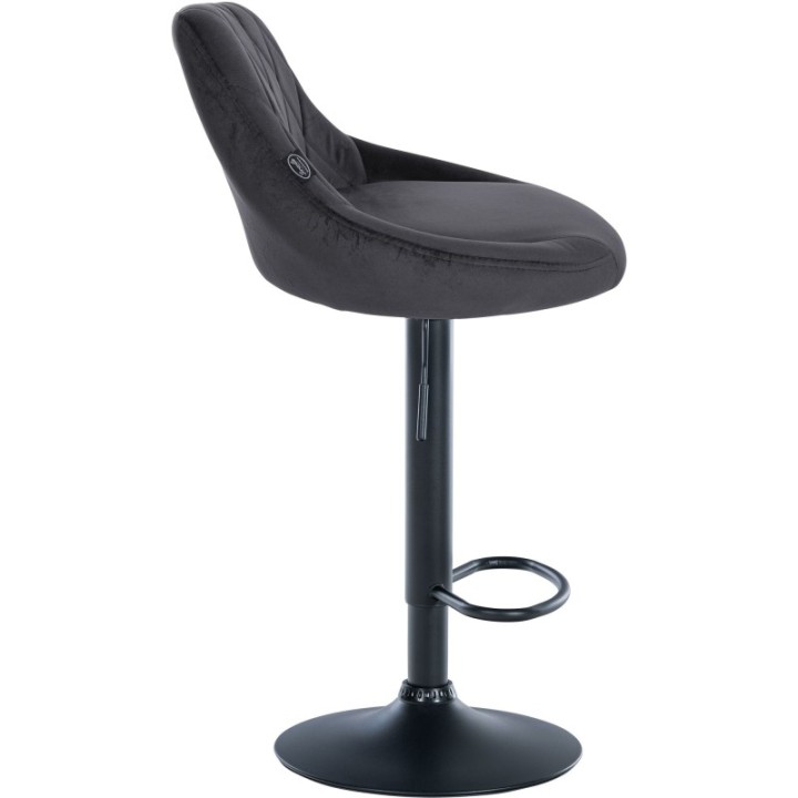 Barhocker Lazio Samt schwarz