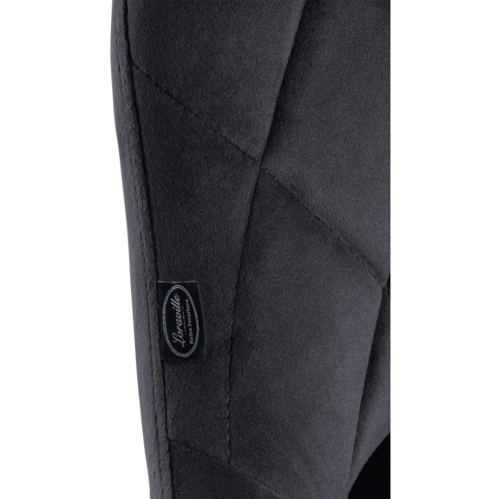 Barhocker Lazio Samt schwarz