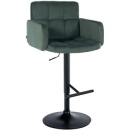 Barhocker Los Angeles Samt schwarz