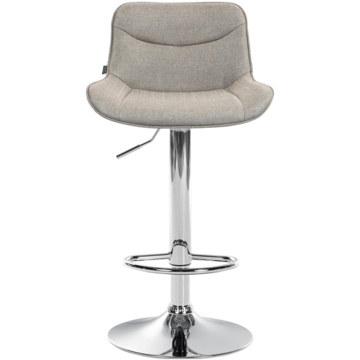 Barhocker Vonore Stoff chrom
